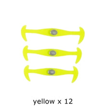 Load image into Gallery viewer, 12pcs/lot Black Round Creative No Tie Shoelaces Elastic Silicone Shoe Lace N026