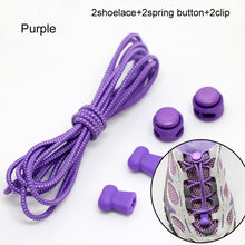 Load image into Gallery viewer, Stretching Lock lace 22 colors a pair Of Locking Shoe Laces Elastic Sneaker Shoelaces Shoestrings Running/Jogging/Triathlon