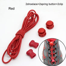 Load image into Gallery viewer, Stretching Lock lace 22 colors a pair Of Locking Shoe Laces Elastic Sneaker Shoelaces Shoestrings Running/Jogging/Triathlon
