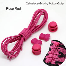 Load image into Gallery viewer, Stretching Lock lace 22 colors a pair Of Locking Shoe Laces Elastic Sneaker Shoelaces Shoestrings Running/Jogging/Triathlon