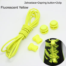 Load image into Gallery viewer, Stretching Lock lace 22 colors a pair Of Locking Shoe Laces Elastic Sneaker Shoelaces Shoestrings Running/Jogging/Triathlon