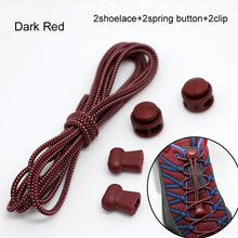 Load image into Gallery viewer, Stretching Lock lace 22 colors a pair Of Locking Shoe Laces Elastic Sneaker Shoelaces Shoestrings Running/Jogging/Triathlon